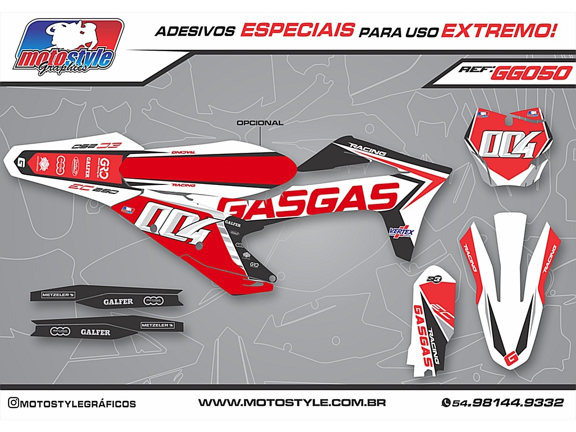 GG050 GRÁFICO ADESIVO GASGAS