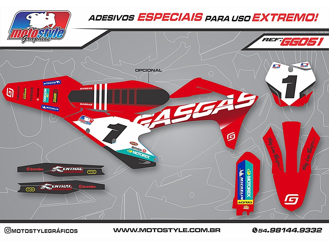 GG051 GRÁFICO ADESIVO GASGAS