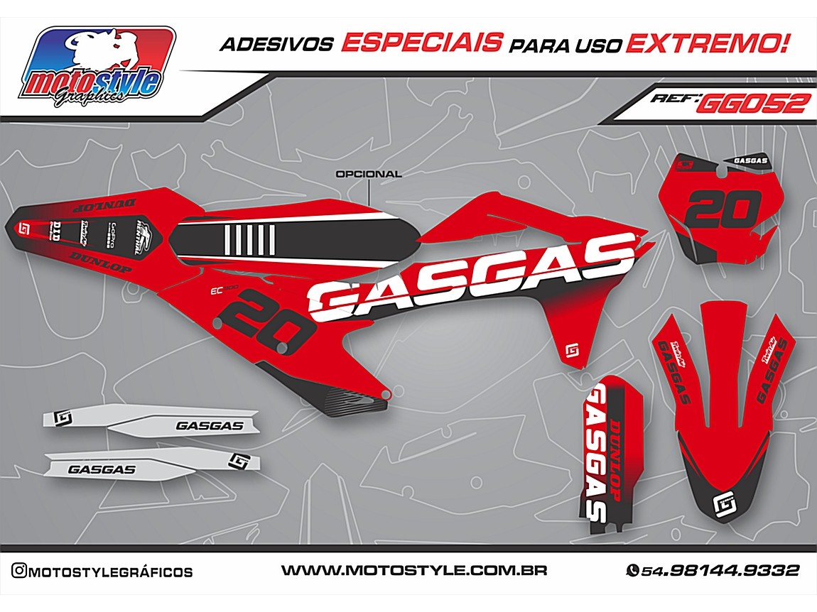 GG052 GRÁFICO ADESIVO GASGAS