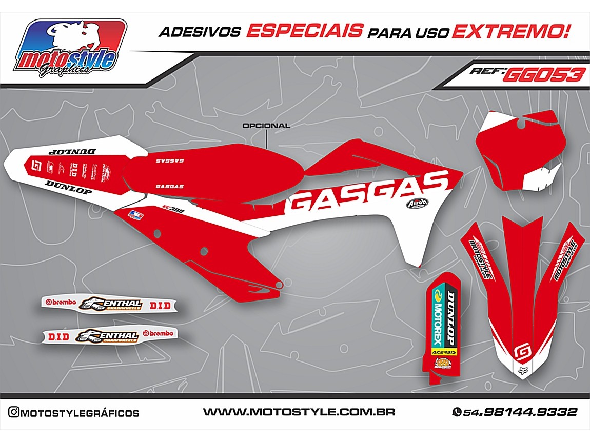 GG053 GRÁFICO ADESIVO GASGAS