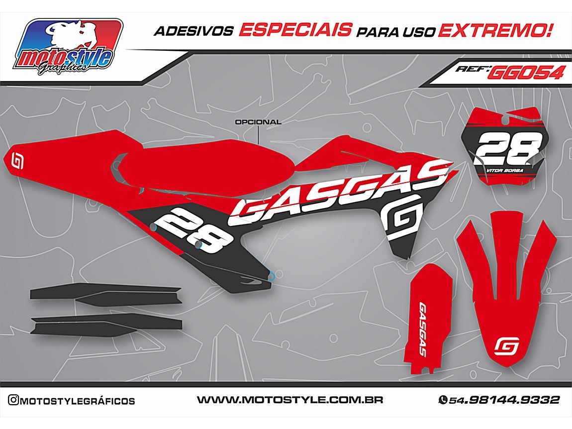GG054 GRÁFICO ADESIVO GASGAS