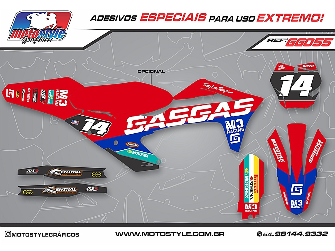 GG055 GRÁFICO ADESIVO GASGAS
