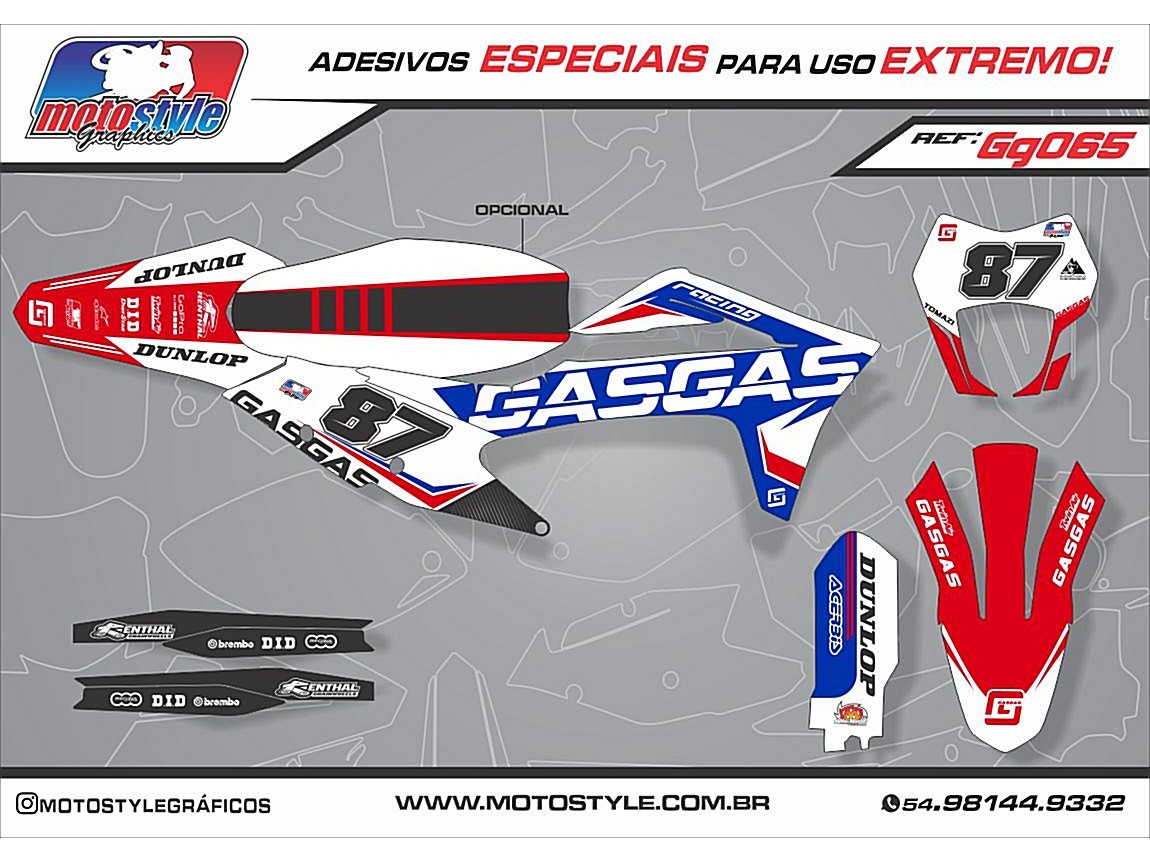 GG065 GRÁFICO ADESIVO GASGAS