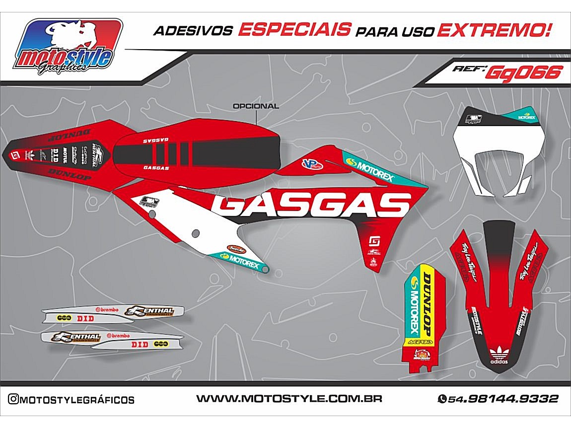GG066 GRÁFICO ADESIVO GASGAS
