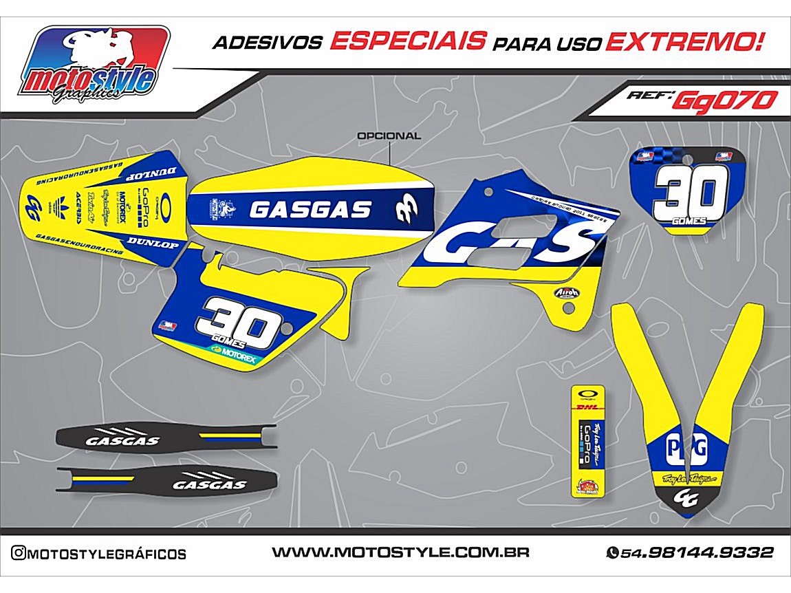 GG070 GRÁFICO ADESIVO GASGAS