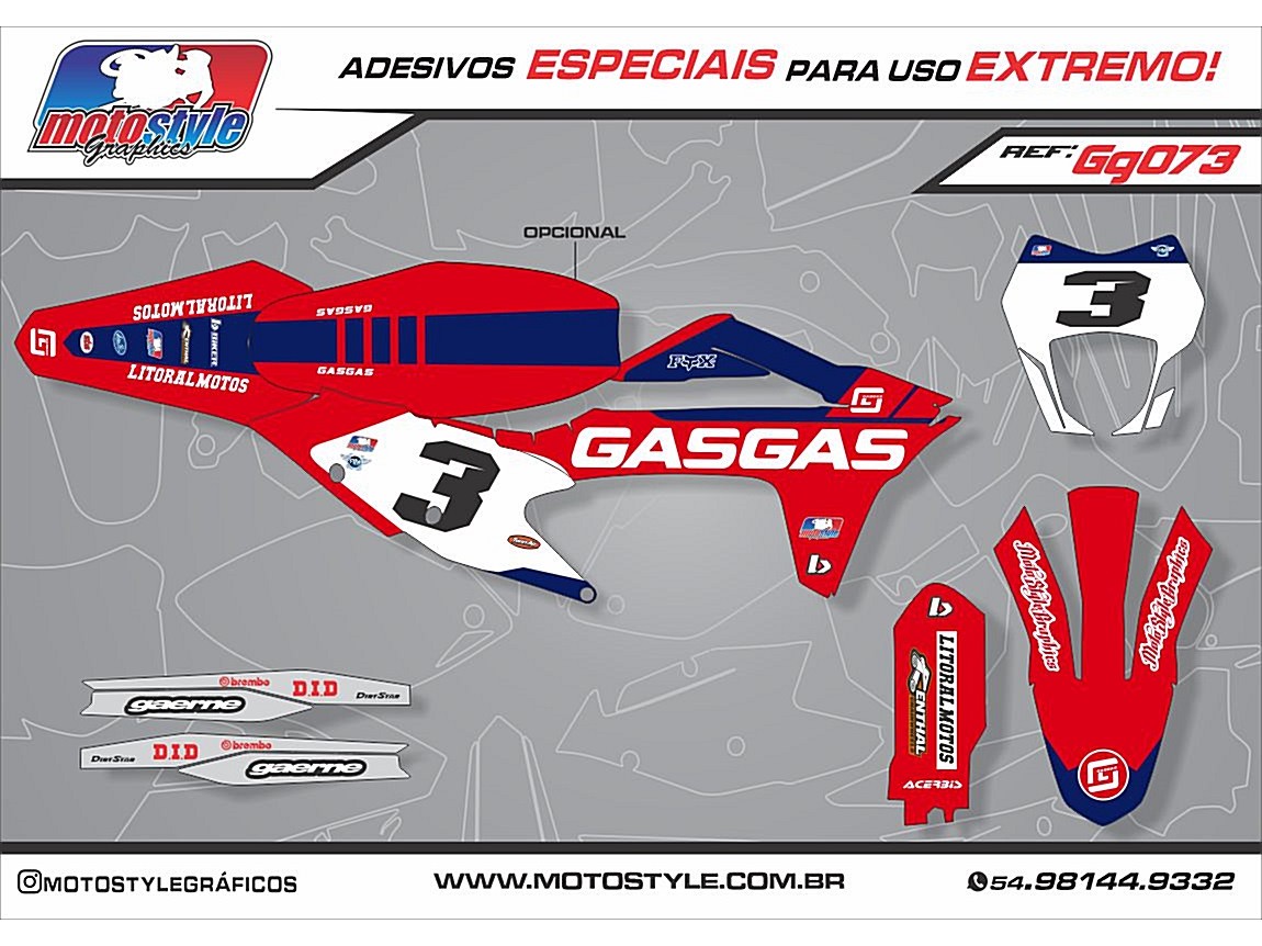 GG073 GRÁFICO ADESIVO GASGAS