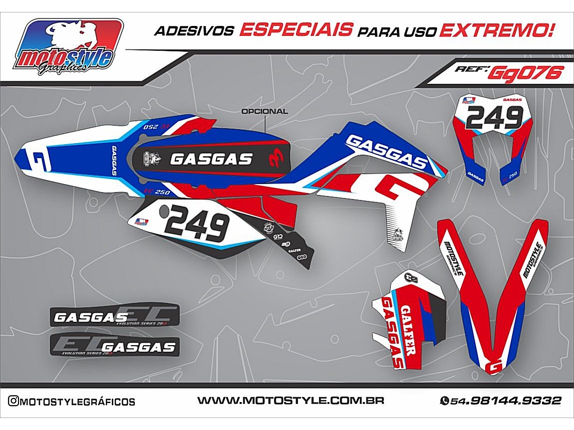 GG076 GRÁFICO ADESIVO GASGAS