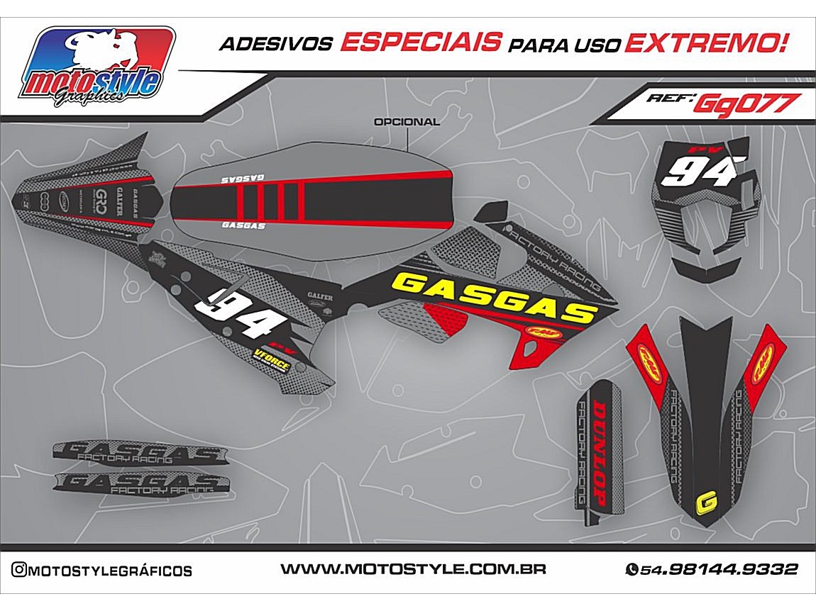 GG077 GRÁFICO ADESIVO GASGAS