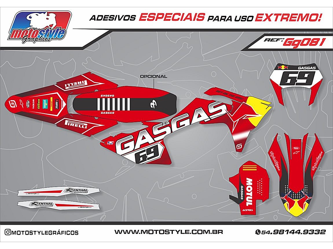 GG081 GRÁFICO ADESIVO GASGAS