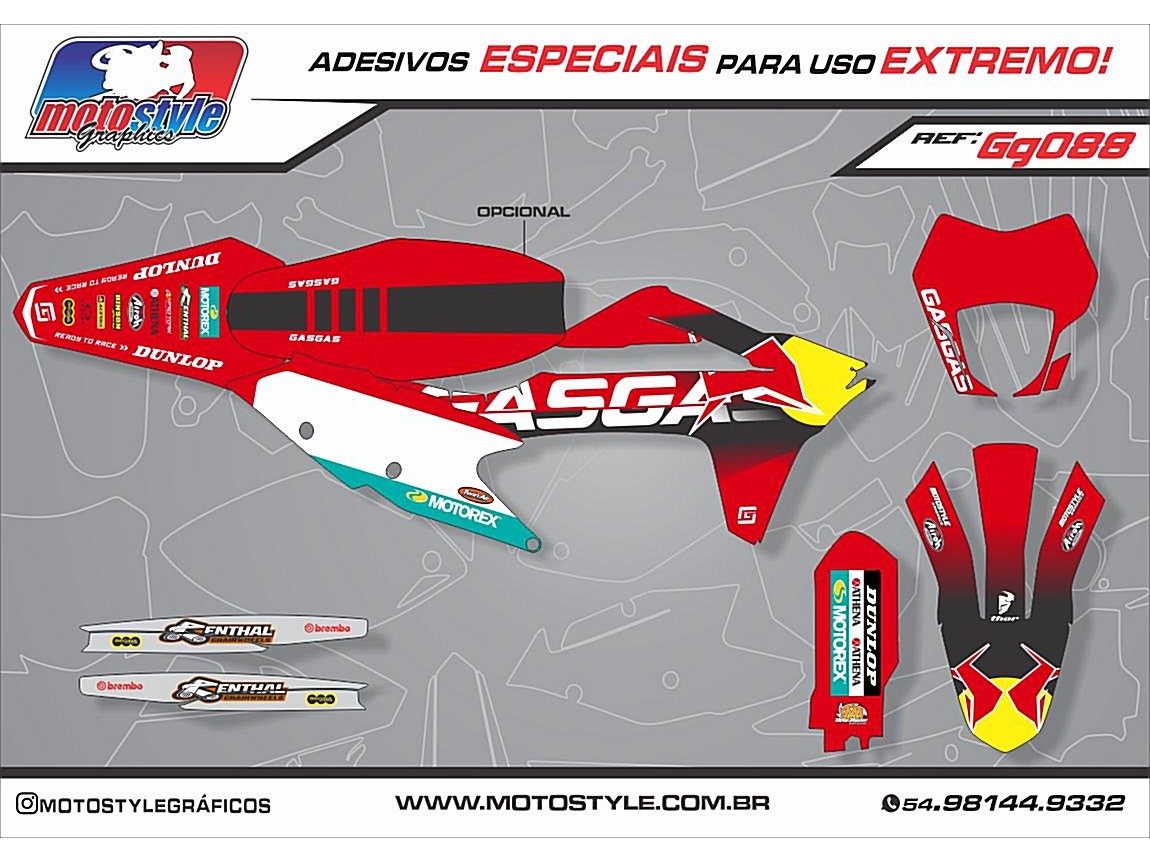 GG088 GRÁFICO ADESIVO GASGAS