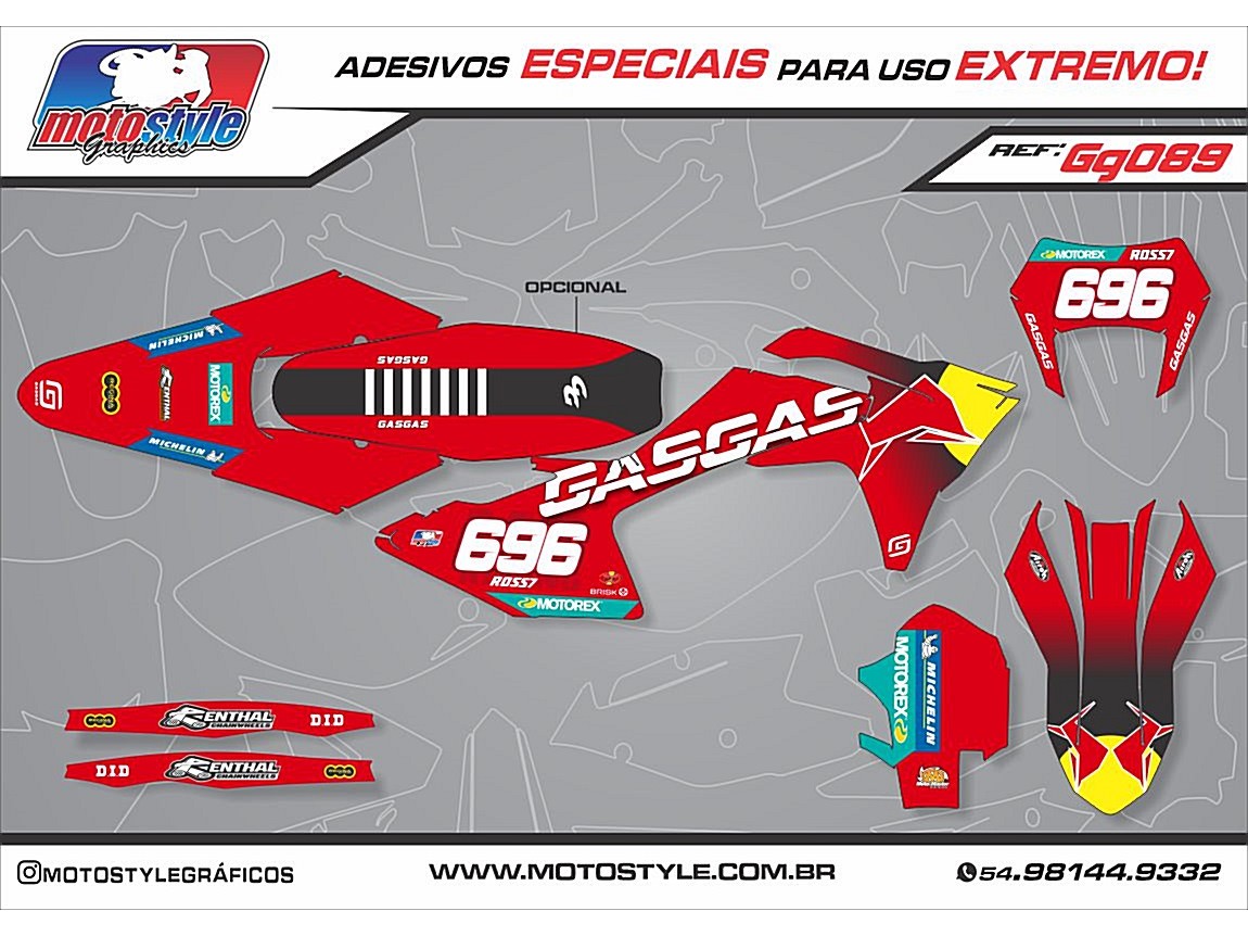 GG089 GRÁFICO ADESIVO GASGAS