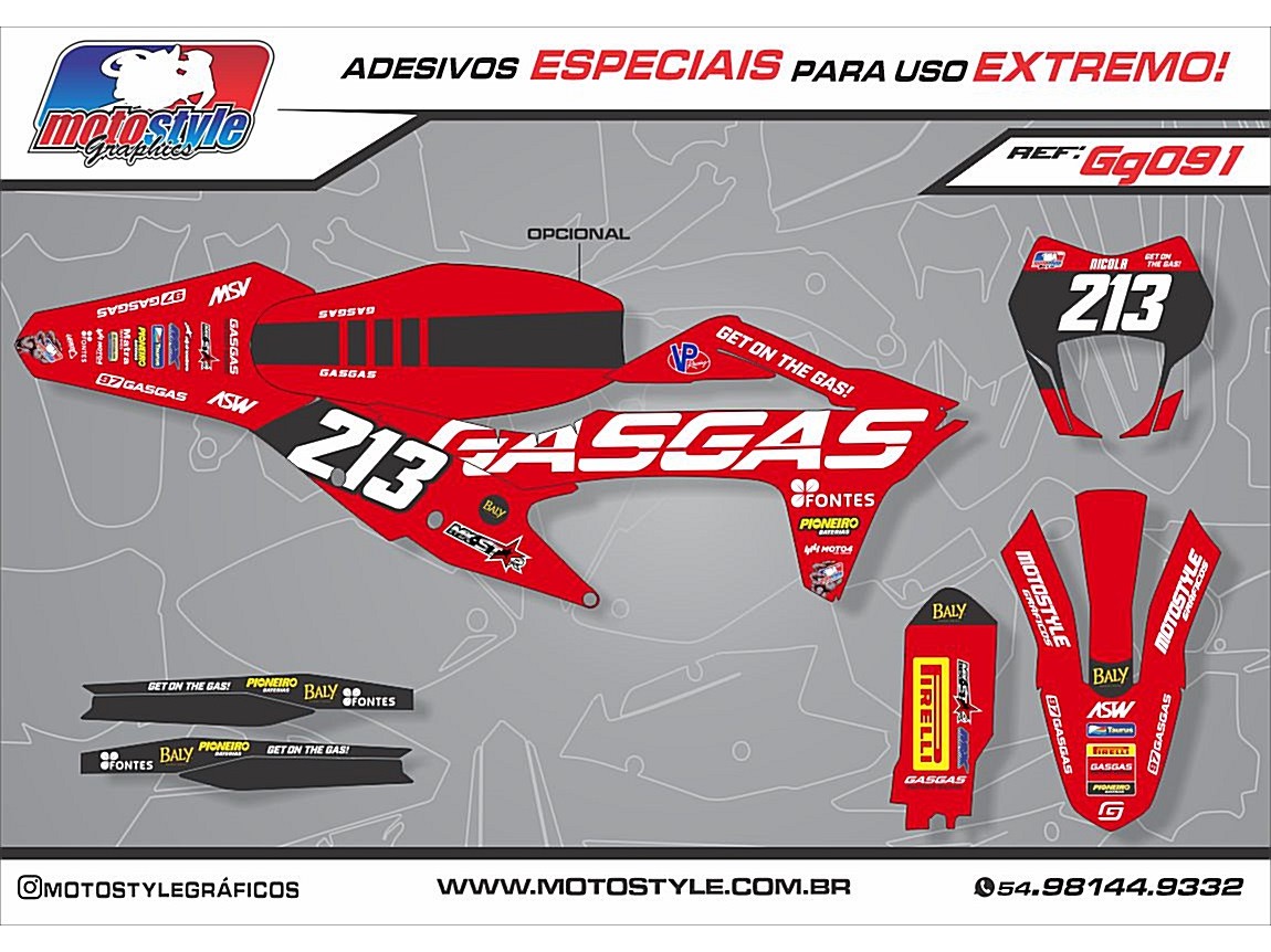 GG091 GRÁFICO ADESIVO GASGAS
