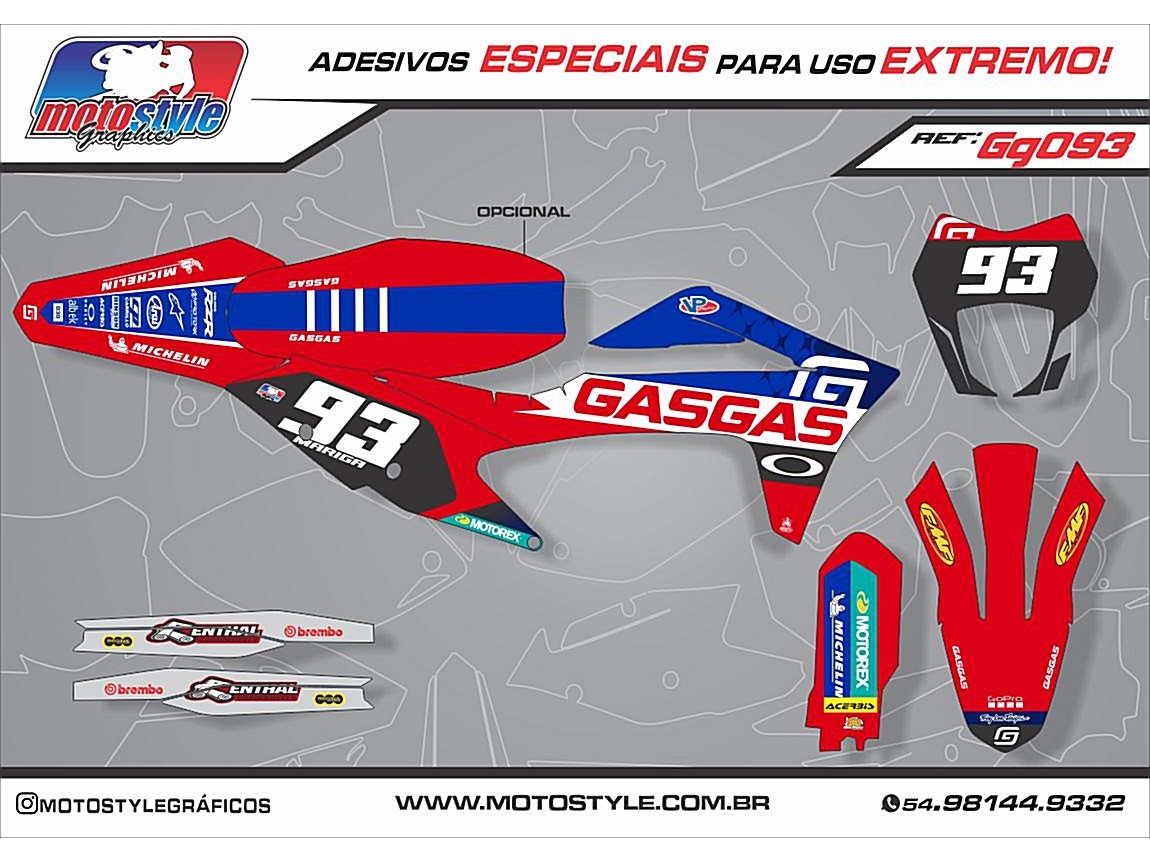 GG093 GRÁFICO ADESIVO GASGAS