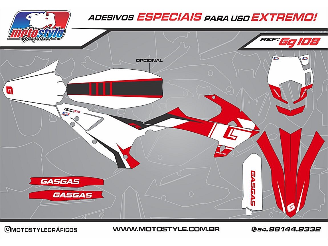 GG108 GRÁFICO ADESIVO GASGAS