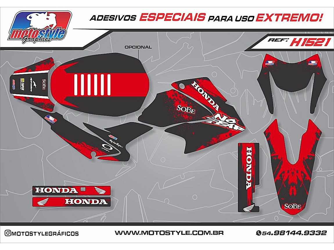 H1521 GRÁFICO ADESIVO HONDA BROS