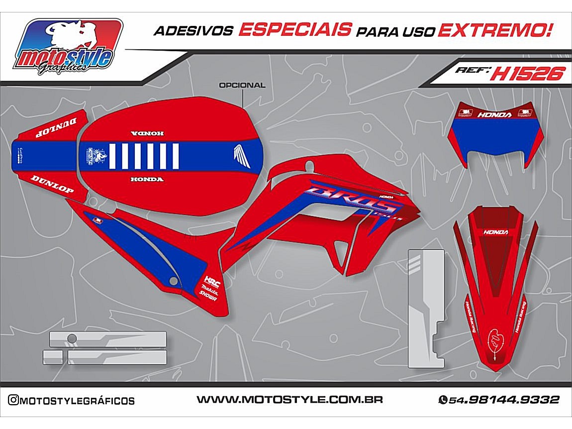 H1526 GRÁFICO ADESIVO HONDA BROS