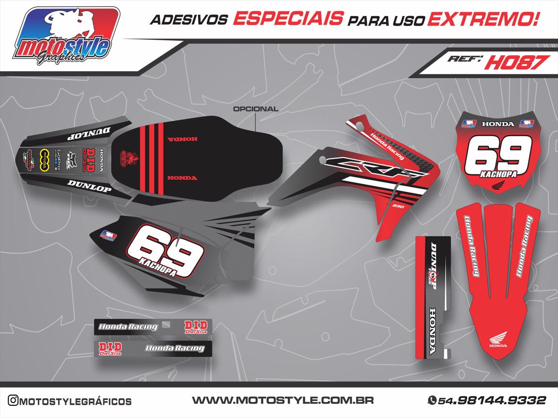 H087 GRÁFICO ADESIVO HONDA CRF 230