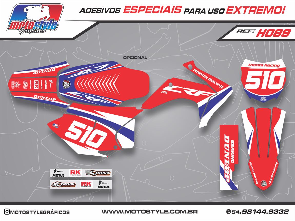 H089 GRÁFICO ADESIVO HONDA CRF 230