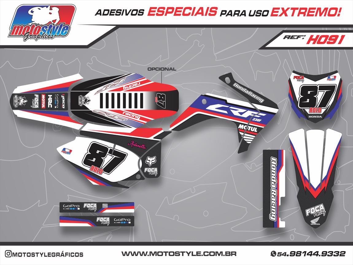 H091 GRÁFICO ADESIVO HONDA CRF 230