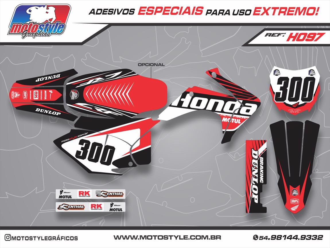 H097 GRÁFICO ADESIVO HONDA CRF 230