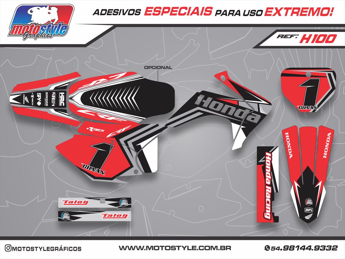 H100 GRÁFICO ADESIVO HONDA CRF 230