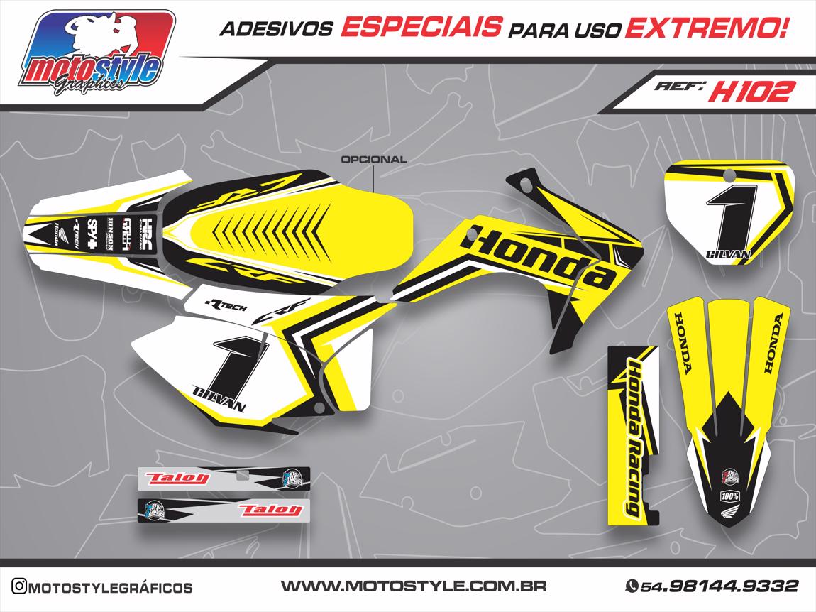 H102 GRÁFICO ADESIVO HONDA CRF 230
