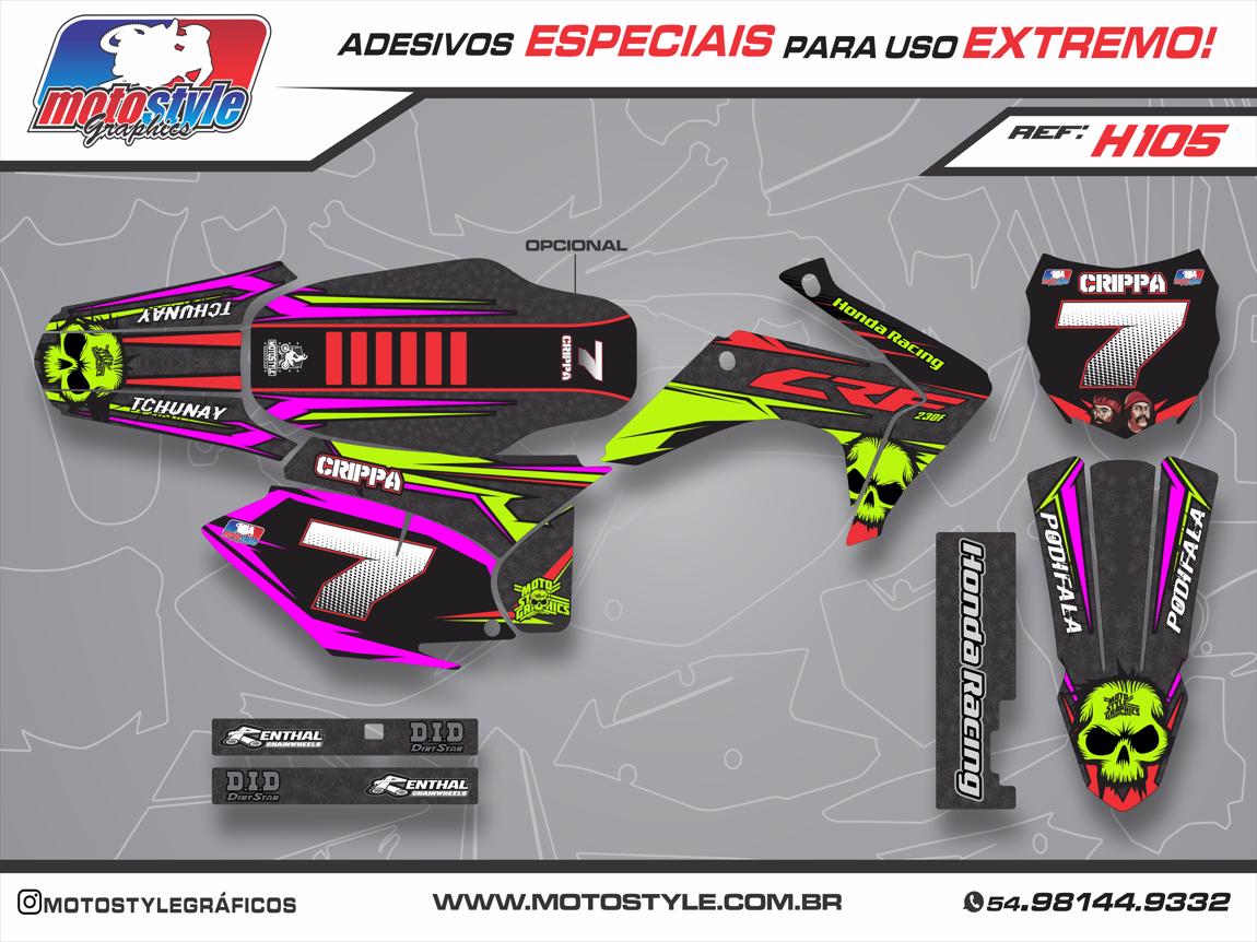 H105 GRÁFICO ADESIVO HONDA CRF 230