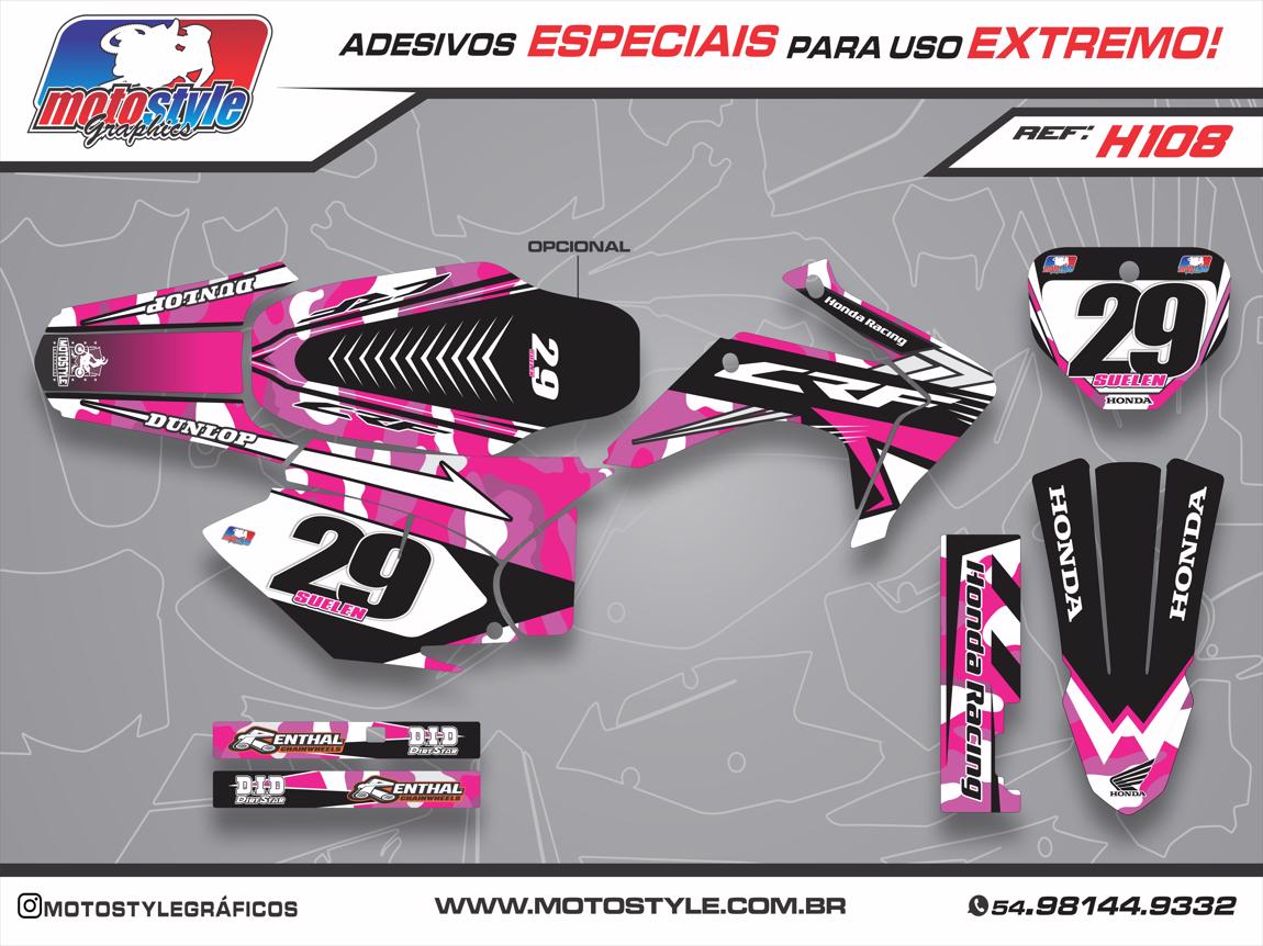 H108 GRÁFICO ADESIVO HONDA CRF 230