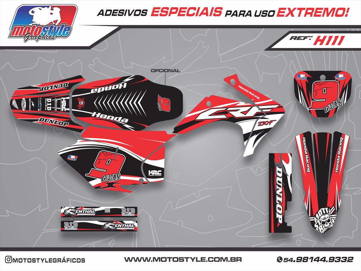 H111 GRÁFICO ADESIVO HONDA CRF 230