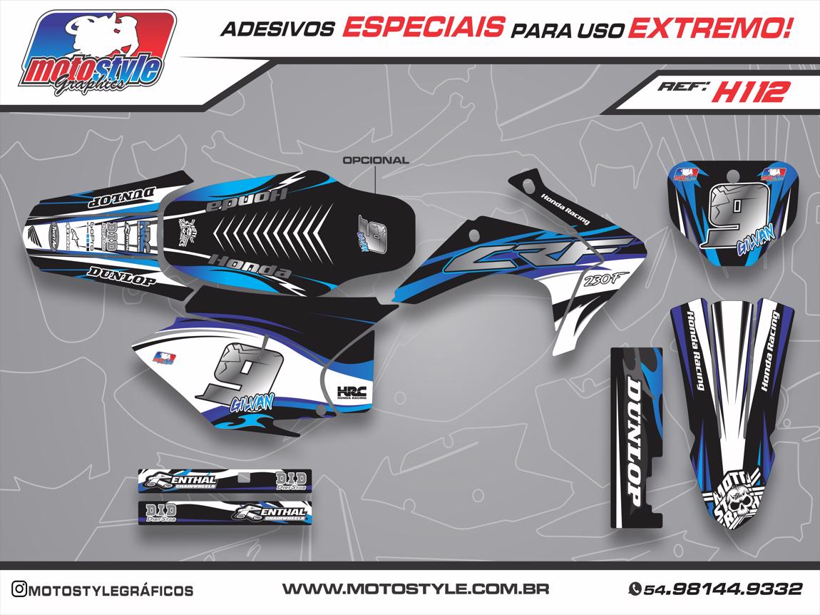 H112 GRÁFICO ADESIVO HONDA CRF 230