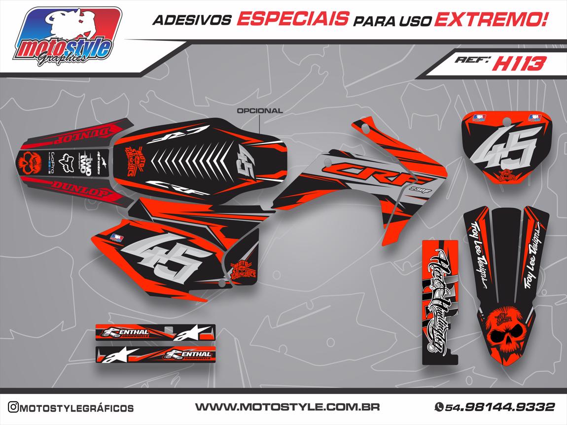 H113 GRÁFICO ADESIVO HONDA CRF 230