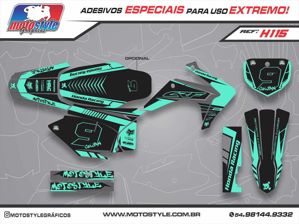 H115 GRÁFICO ADESIVO HONDA CRF 230