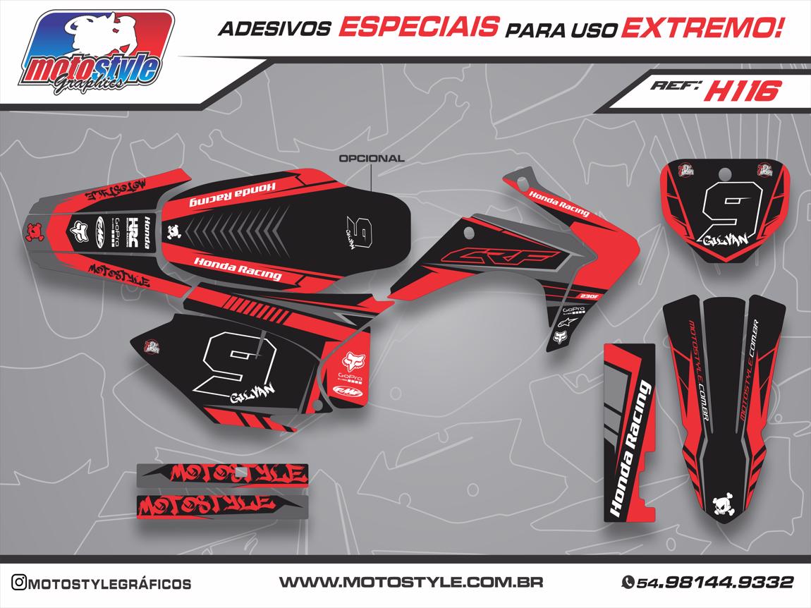 H116 GRÁFICO ADESIVO HONDA CRF 230