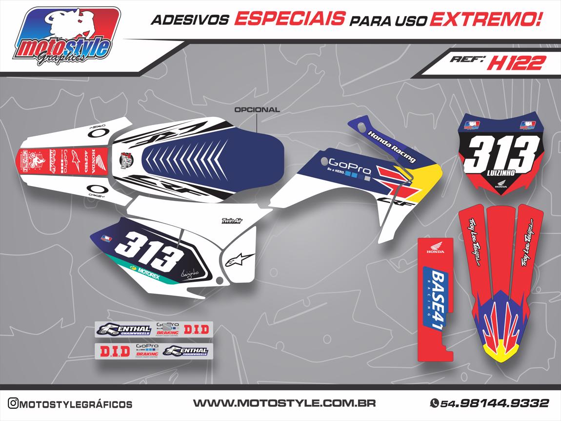 H122 GRÁFICO ADESIVO HONDA CRF 230