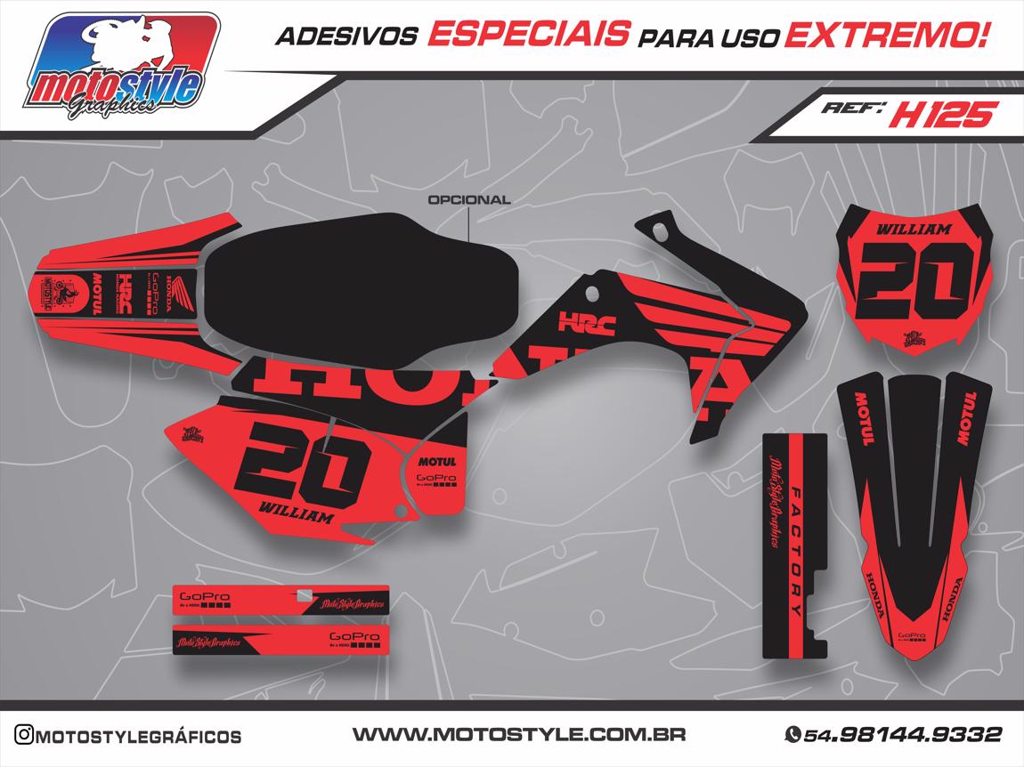 H125 GRÁFICO ADESIVO HONDA CRF 230