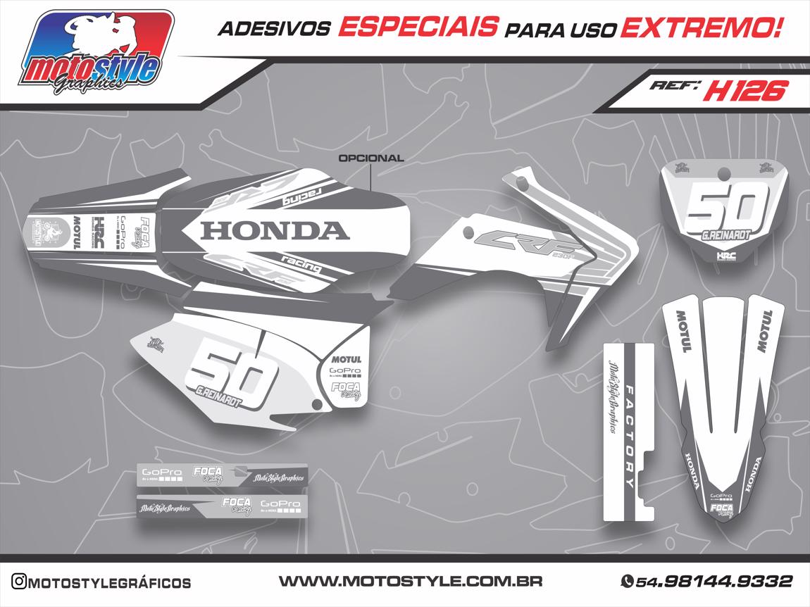 H126 GRÁFICO ADESIVO HONDA CRF 230