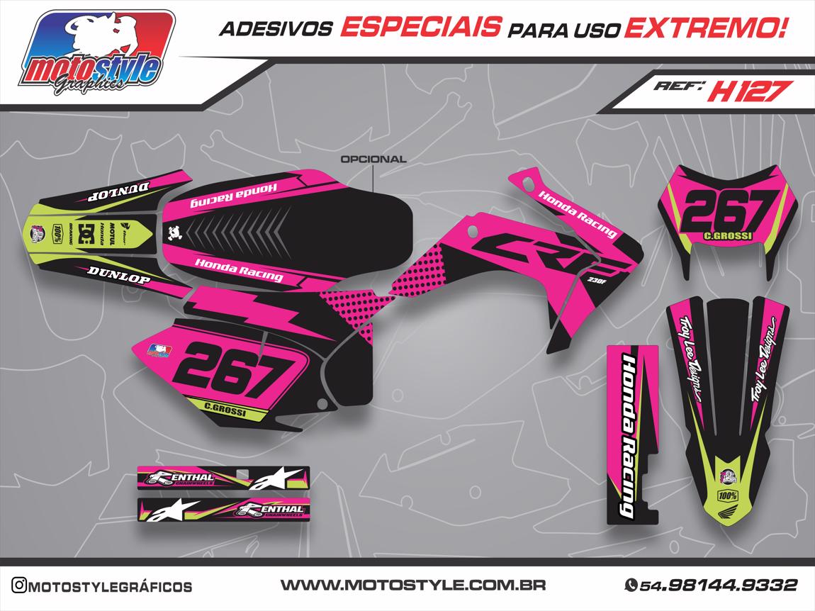 H127 GRÁFICO ADESIVO HONDA CRF 230