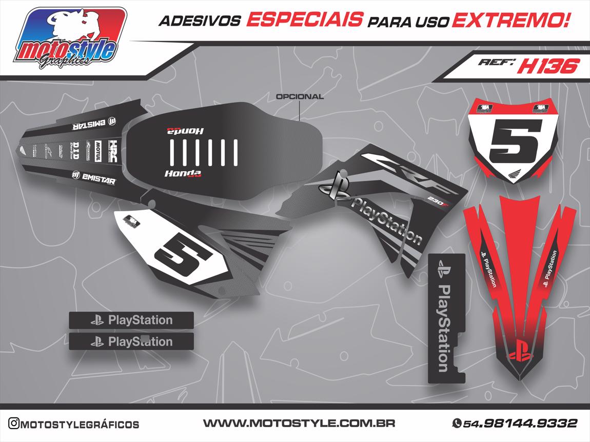 H136 GRÁFICO ADESIVO HONDA CRF 230