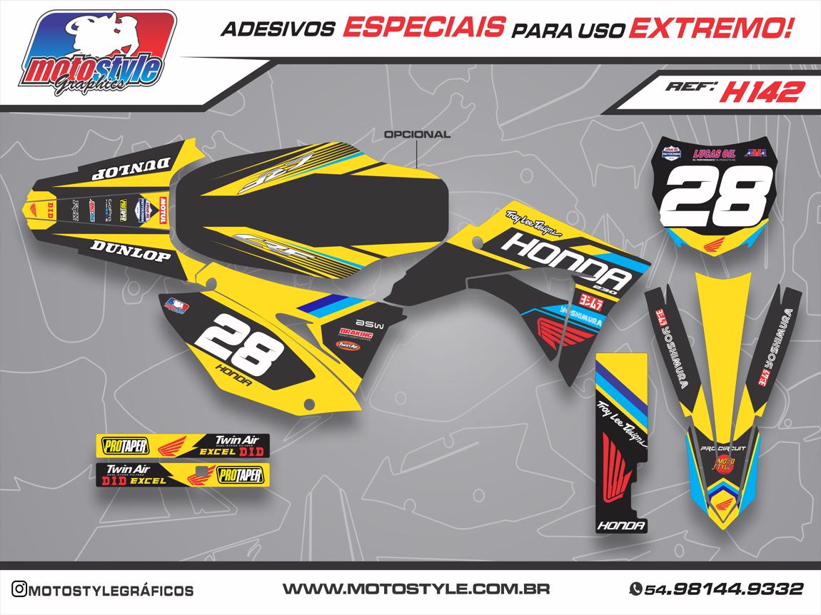 H142 GRÁFICO ADESIVO HONDA CRF 230