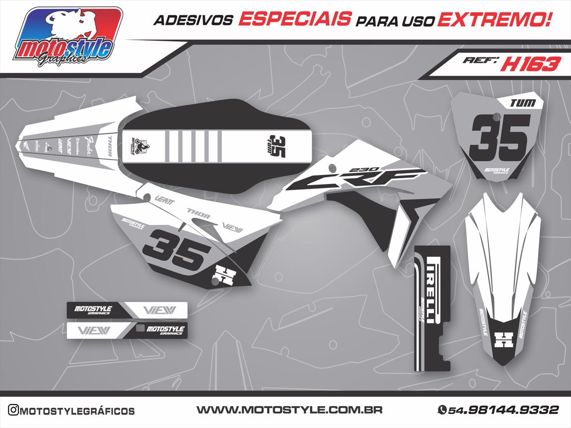 H163 GRÁFICO ADESIVO HONDA CRF 230