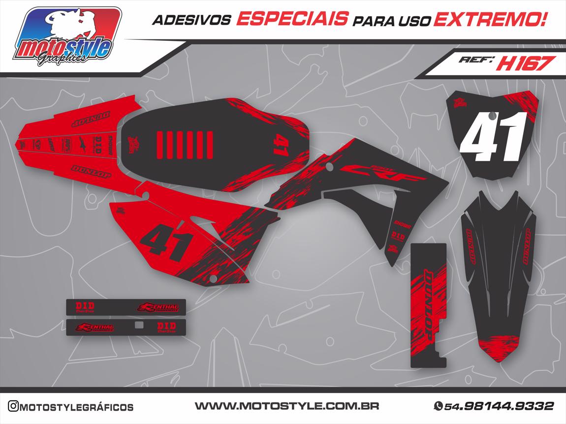 H167 GRÁFICO ADESIVO HONDA CRF 230