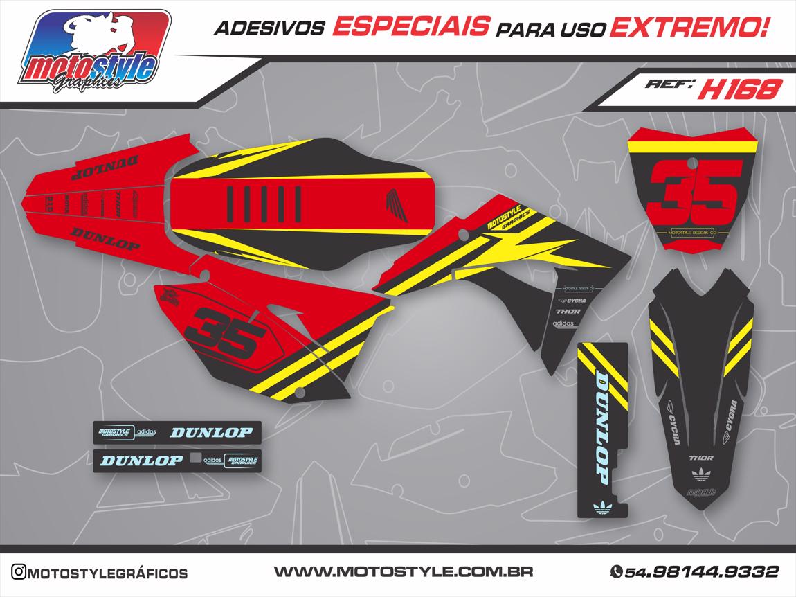 H168 GRÁFICO ADESIVO HONDA CRF 230