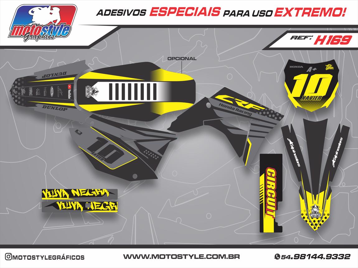 H169 GRÁFICO ADESIVO HONDA CRF 230 HONDA RACING
