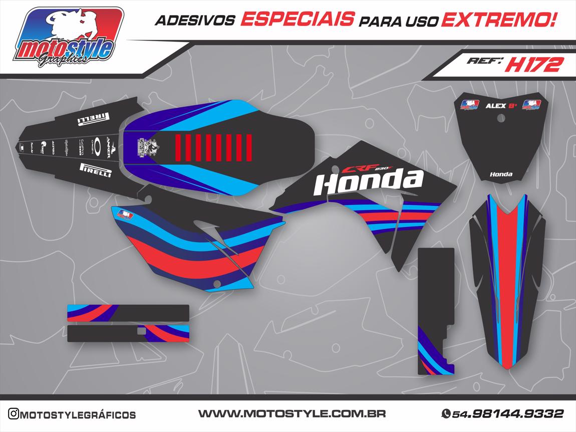 H172 GRÁFICO ADESIVO HONDA CRF 230