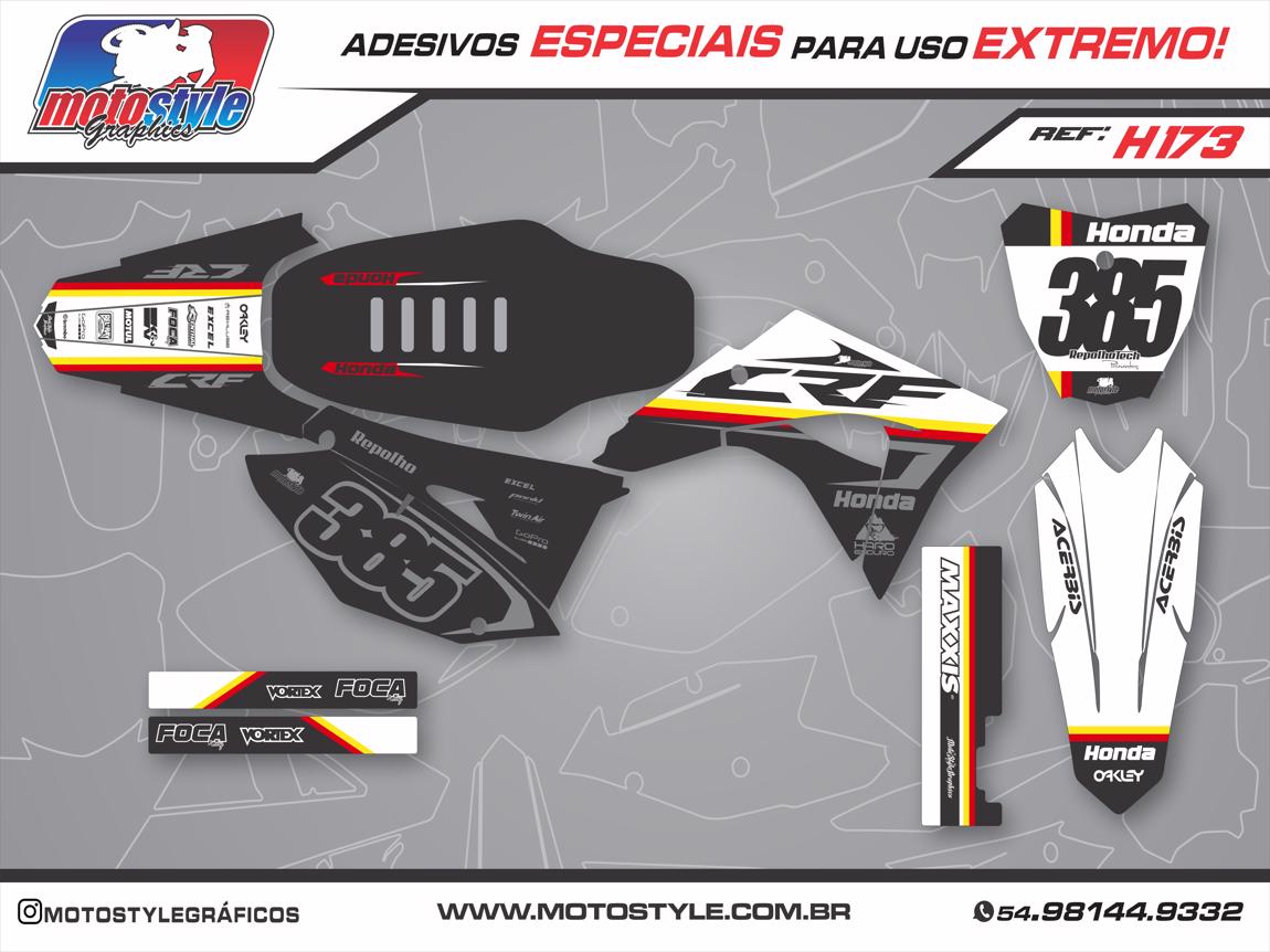 H173 GRÁFICO ADESIVO HONDA CRF 230