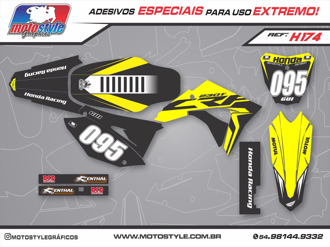 H174 GRÁFICO ADESIVO HONDA CRF 230