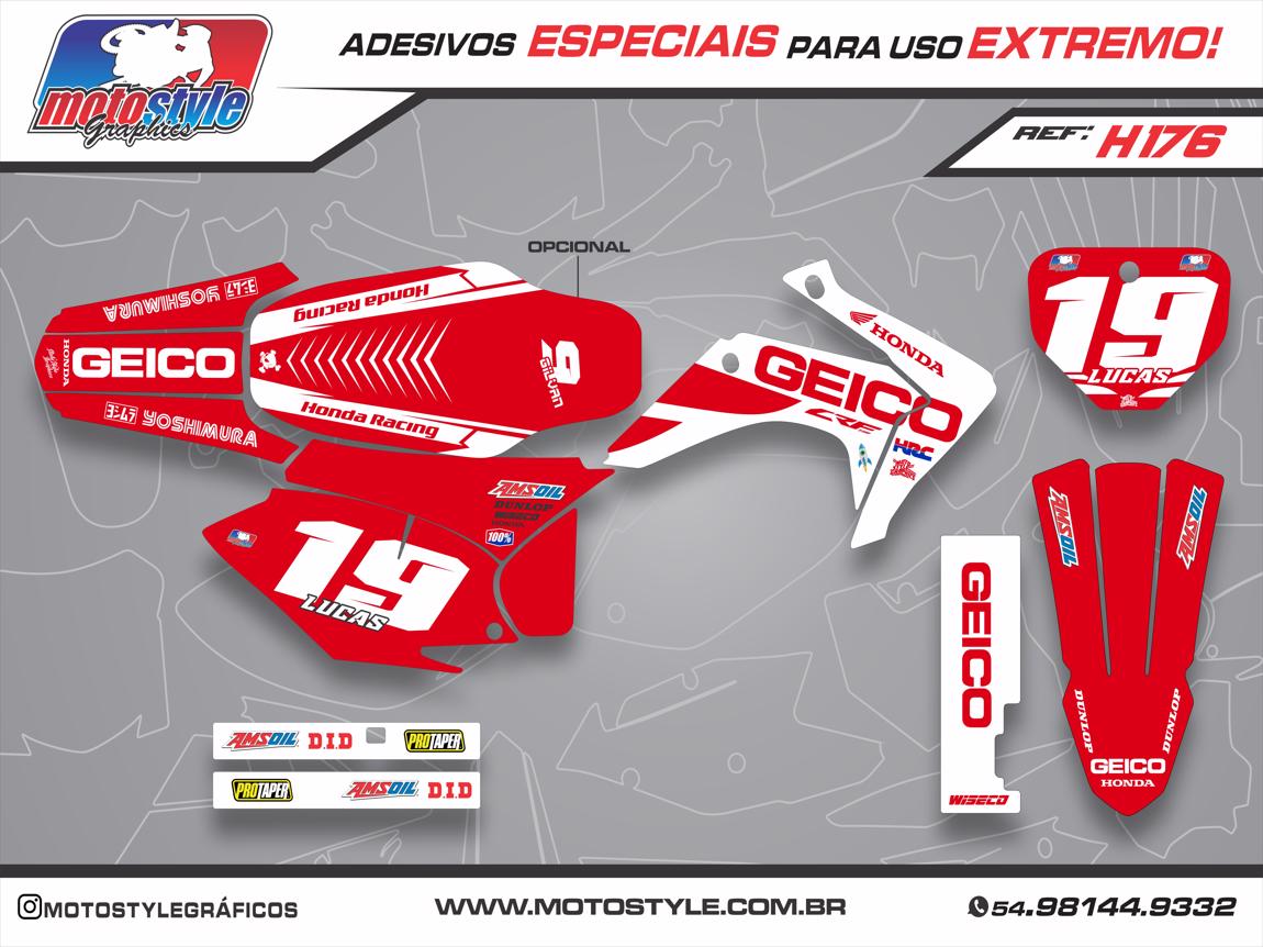 H176 GRÁFICO ADESIVO HONDA CRF 230
