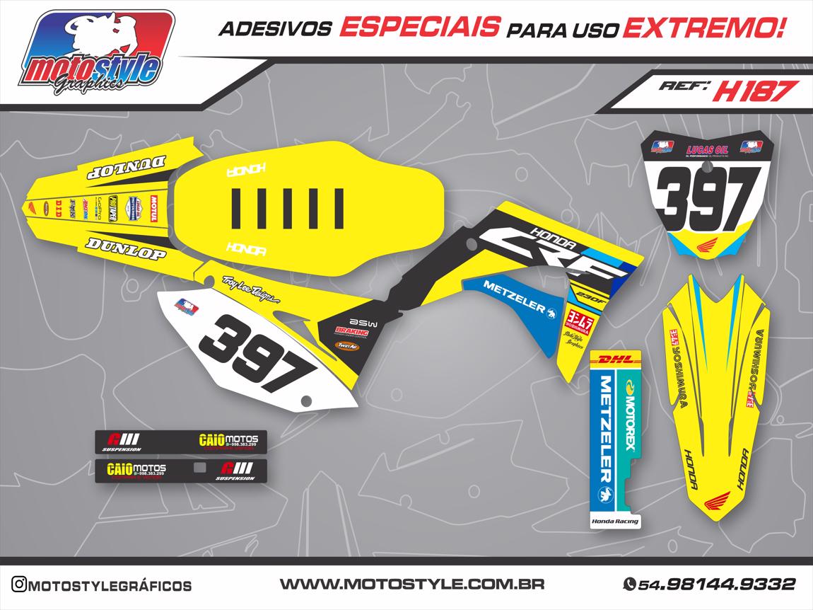 H187 GRÁFICO ADESIVO HONDA CRF 230