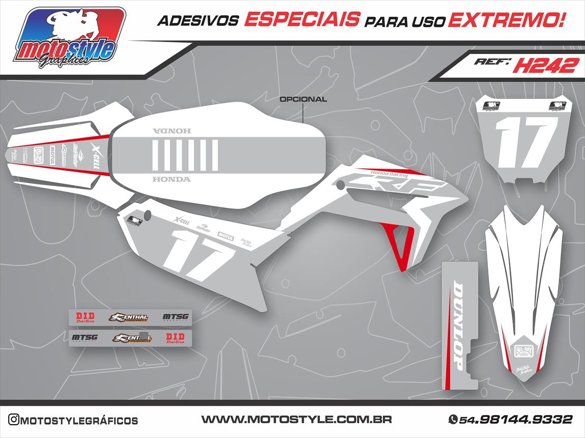 H242 GRÁFICO ADESIVO HONDA CRF 230