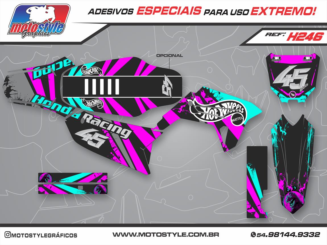 H246 GRÁFICO ADESIVO HONDA CRF 230